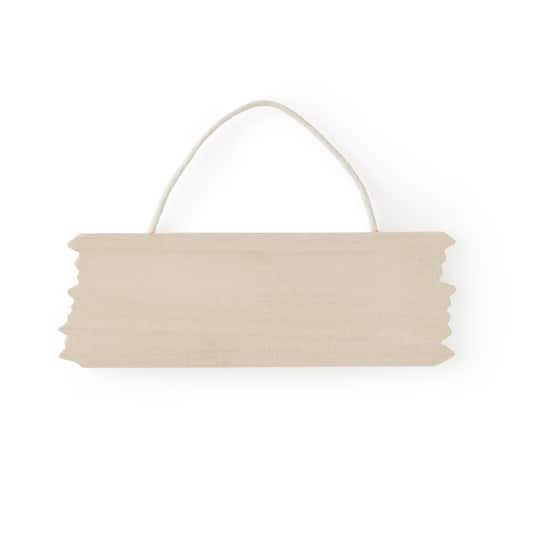 24 Pack: 6&#x22; Jagged Edge Wooden Plaque by Make Market&#xAE;